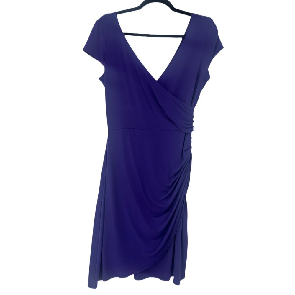 Maggy L Cocktail Dress Deep Purple Size 10 - Picture 4 of 7